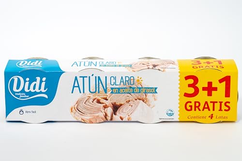 DIDI ATUN CLARO ACEITE GIRASOL PAC-3 + 1 4X70GR