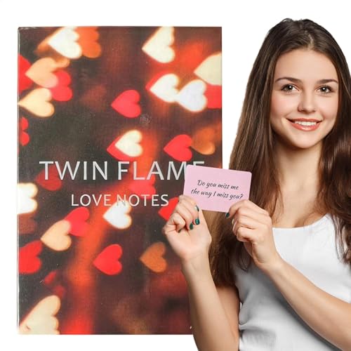 Twin Flame Tarot, Love Notes Tarot, Oracle Cards Deck, Fate Divination Cards, Tarot Fortune-Telling, Twin Flame Cards, Love Divi