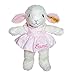 Steiff Träum süß Lamm mit Kleidchen mit Ihrem Wunschnamen bestickt 28 cm rosa 239625mn