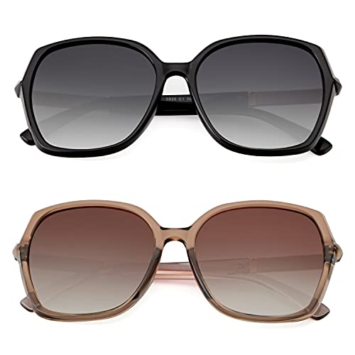 KALIYADI Classic Polarized Sunglasses for Women Trendy ...