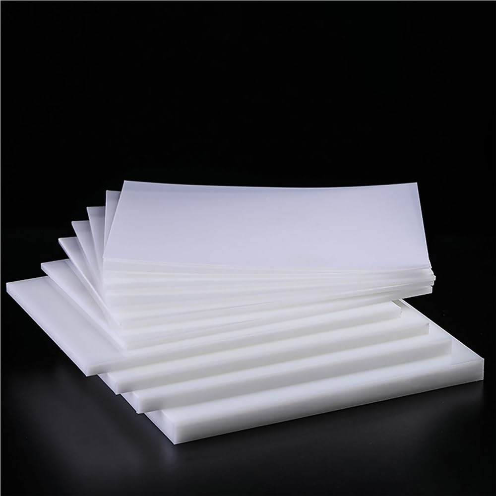 2 szt. Biała płyta polipropylenowa 100x100mm/200x200mm - wszechstronne arkusze z tworzywa sztucznego PP do projektów DIY(5x100x100mm)