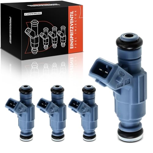 Frankberg 4x Válvulas de inyección Tobera de inyección Gasolina Compatible con A4 Avant 8K5 1.8L A4 8K2 1.8L A6 4B2 4B4 2.4L A4 cabrio 8H7 2.4L A4 Avant 8K5 2.0L Replace# 0280156070