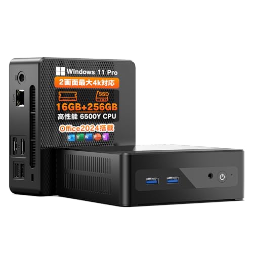 Dobios �~�jpc Windows11 �C���e�� 6500Y�iN5095��葬���joffice2024���� mini pc �ő�3.4GH WiFi5/BT5.1/HDMI/RJ45 ���^pc �~�j�p�\�R�� 2��ʏo�� �ő�4k�Ή� ���y�� �ȃG�l ��