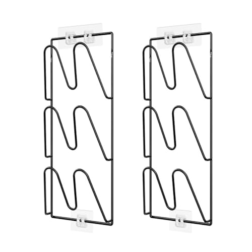 Rangement couvercle de casserole mural en acier robuste pour optimiser vos placards