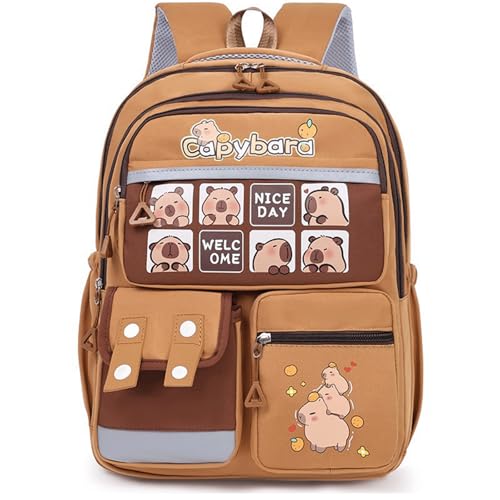 Backpack Capibara Bag Capivara Backpack Cute Kapibara Bag Capy Bara Cappy Barra Daypack (A)