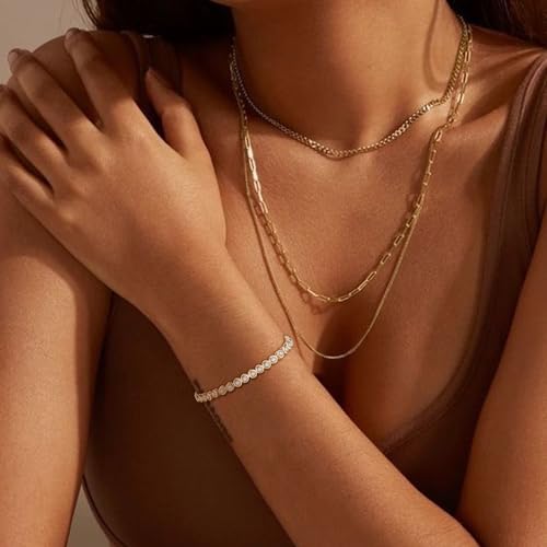 FANZE Tennis Bracelets for Women Dainty Trendy Adjustable Bracelet Jewelry Gift2