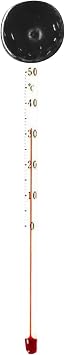 Lily Brown Internal Fish Tank Easy-to-Read Sucking Cup Thermometer Aquarium Thermometer Thermograph Accurate Thermometer Aquarium Thermometer