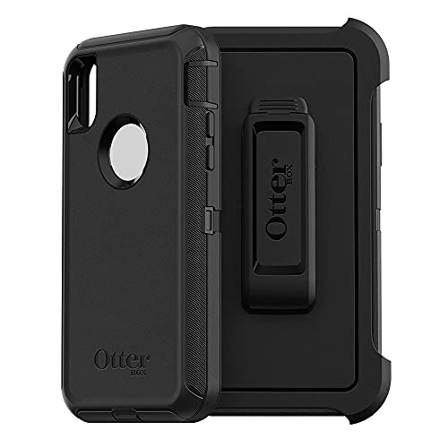 OtterBox Defender Coque pour iPhone X / iPhone Xs, Antichoc, anti-chute, ultra-robuste, coque de protection, supporte 4x plus de chutes que la norme militaire, Noir