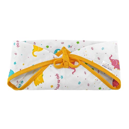 Image of Triangle Nappy For Babies, Reusable, Washable Soft Muslin Cotton Nappy /Langot for New Born Baby | Gentle on Baby Skin | 1-3 months | Pack of 10 | Printed