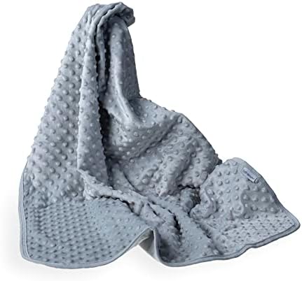 Clair de Lune | Super Soft Dimple Baby Blanket | Pram/Moses Basket | 90 x 70 cm | Grey