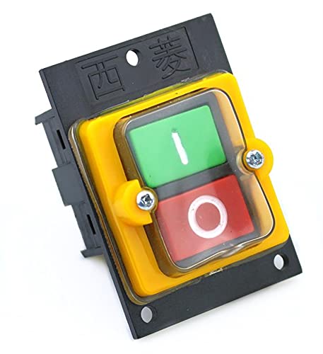 LABDIP Nuevo Interruptor de botón a Prueba de Agua On Off Start Stop 10A 380V AC 75x52mm KAO-5M...