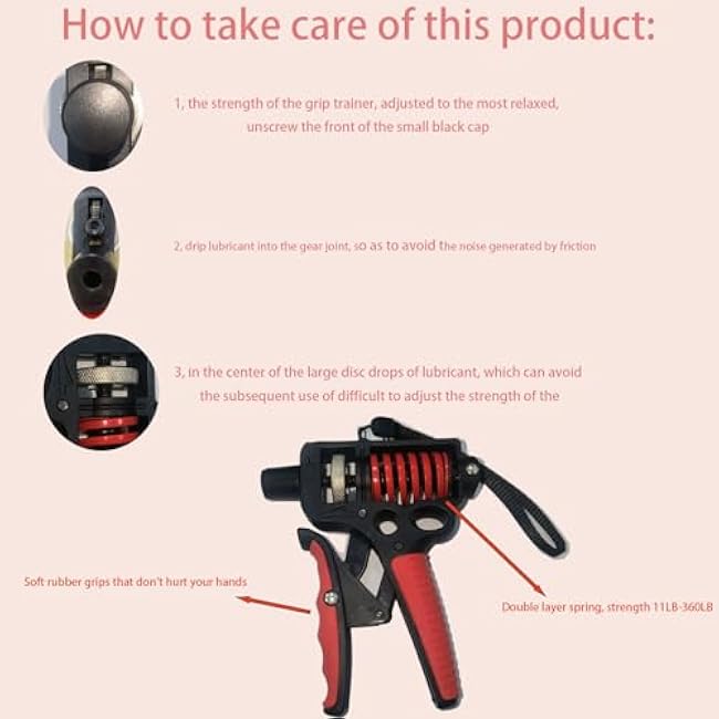 1 pack, 11LB-360LBforearm enhancer,Grip strength trainer, grip strength enhancer, comes with a small rope for easy carrying, lightweight and convenient to carry, for hand strength, hand grip strength training