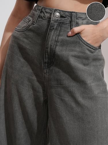 Image of Tokyo Talkies Women Cotton Baggy Jeans | Machine wash
