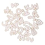 VILLFUL 亜合製 文字型ペンダント バックパック用チャーム イヤリングやネックレスなどの手作りアクセサリーに使える吊り下げ装飾 クラフト素材