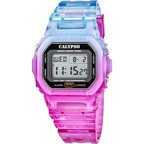 Imagen de CALYPSO Reloj Digital Hombre y Mujer Unisex de Caucho Multi Resistente al Agua 5 ATM Fecha y Calendario