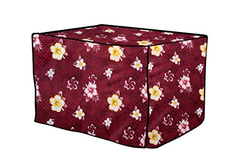 Image of Stylista Microwave Oven Cover for LG 20 L Solo MS2043DB Floral Pattern Red