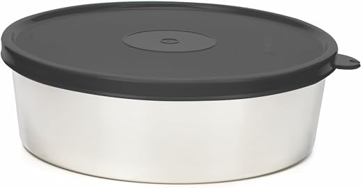 Signoraware Stainless Steel Papad &amp; Chapati Box with Lid | Airtight &amp; Leakproof | Retain Freshness for Hours | ideal for s...