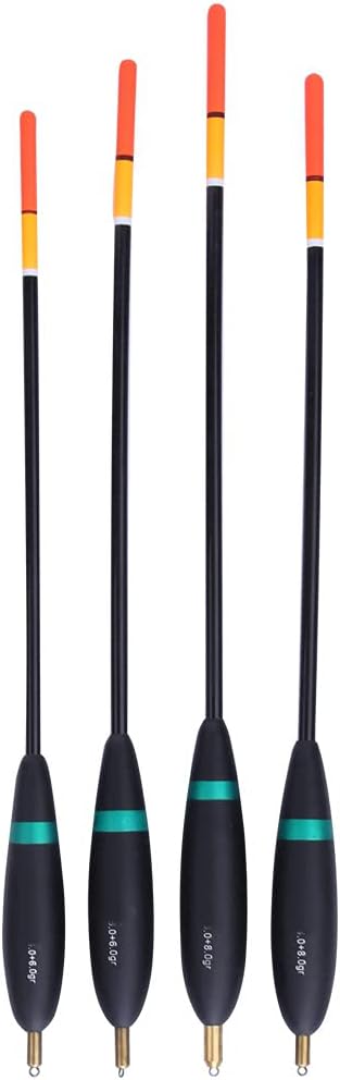 Sliding Float, Balsa Wood Vertical Floater Copper Fishing Float Bobber Bite Indicator, for All Situations and Depths
