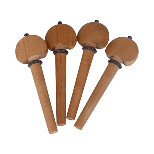 4Pcs/pack Cello Pegs Arts Craft Instrument Part For Cello Strings Wood Cello Tuning Pegs Part Parts Replacements Set