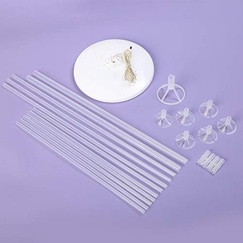 Light Up Balloon Stand Kit Largest Available, New Led 3 Mode Flashing Balloon Centerpieces, Colorful Lights Decoration, Makes Balloons Float Without Helium. For Table, Floor, Centerpiece with Base, Wedding And Events