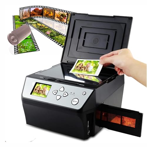 KK-GAL 22MP Digital Film & Slide Scanner, All-in-1 Film Scanner, Convert 135/35Mm Slide/110 to Digital JPEG, Multifunctional Film/Business Card/Photo Scanner, Film Negatives & Slides Combo Scanner