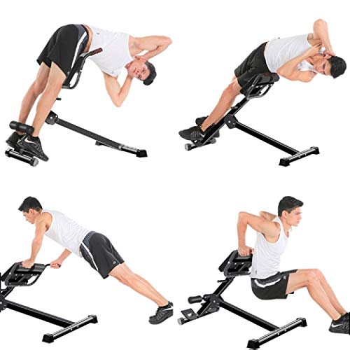 X Factor Hyperextension Roman Chair Adjustable Hyper Bench Heavy Duty Full Body Abdominal, Back, Hamstring Workout Bench Home Gym | Strength Training Back And Legs Machine Exercise Training Equipment #TOP2
