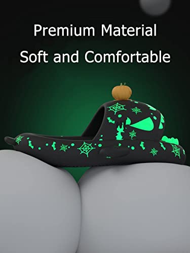 Shark Slides Glow in the Dark, Christmas Shark Slides, Santa Shark Slides, 3D Cartoon Spooky Cloudy Shark Slippers4