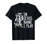 Christian Drumming in Jesus Name Play Drums Worship Drummer T-Shirt