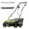 Earthwise DT71613AA 13-Amp 16-Inch Corded Dethatcher with Scarifier Blade and Collection Bag