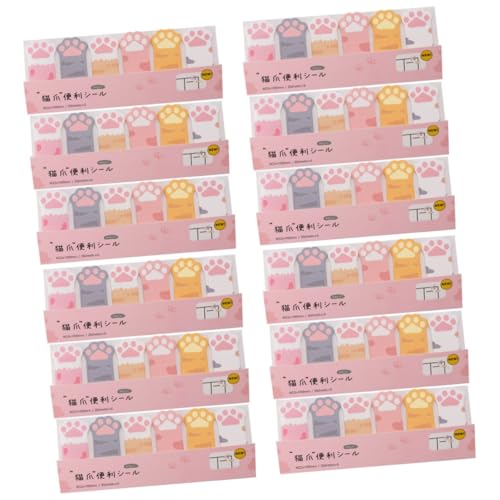 Note collante Lurrose avec support bureau, 4 ensembles de papeterie pastel