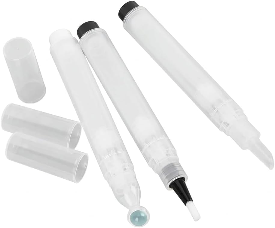 3 Pcs Cuticle Oil Pen Empty Refillable Brush Tip Applicator Set