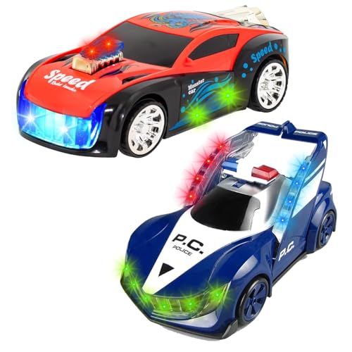 Jouet de voiture de course et de police parfait pour animer les après-midis de jeux en famille
