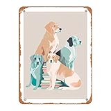 Photo Gallery zuhhgii poster con stampa artistica con cani e libri, 20,3 x 30,5 cm, in metallo vintage, per casa, bar, pub, garage, decorazione regalo Photo Gallery zuhhgii poster con stampa artistica con cani e libri, 20,3 x 30,5 cm, in metallo vintage, per casa, bar, pub, garage, decorazione regalo