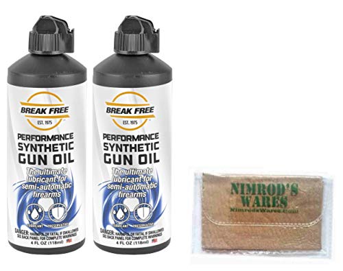 Nimrod's Wares 2-Pack Break Free Firearm LP Lubricant Preservative 4 oz LP-4 Bundle with Microfiber Cloth