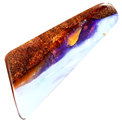 Opale rocheuse naturelle Koroit 14.34 ct - Pierre précieuse multicolore taillée en Australie
