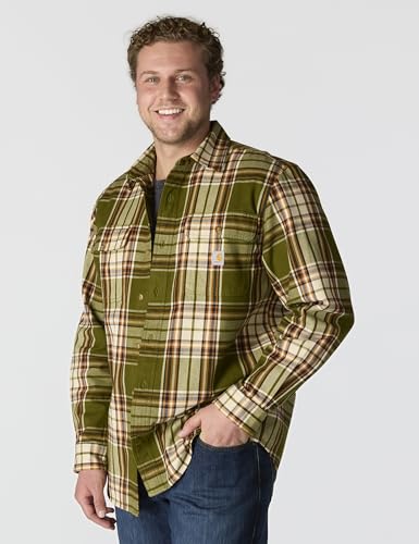 Image of Carhartt Men's Hubbard Loose Ls Plaid Shirt