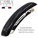 Camila Paris CP3019-CP3018 French Hair Barrette Clip for Girls, Combo, Rubberized Metal Clasp Strong Hold Grip Hair Clips for Women, No Slip Durable and Styling Girls Hair Accessories, Made in France