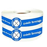 Alcohol to-Go Drink Straw Tamper Proof Stickers 500 pcs Alcoholic Beverage Lid Stickers - 1 x 9 inch Safe Secure Tamper Evident Safety Seals Sticker for Alcohol Cups Drink Lids Seal Freshness Labels