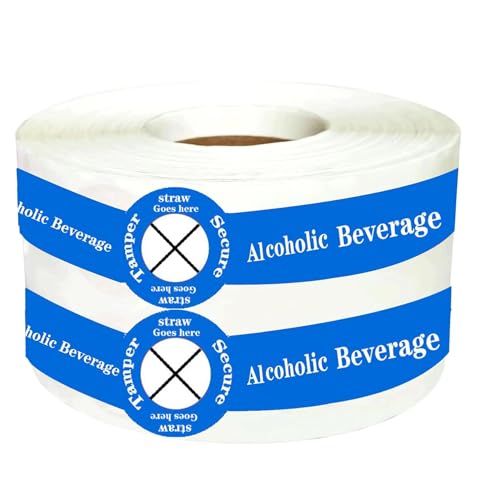 Alcohol Tamper Proof Drink Stickers (500 Pack)
