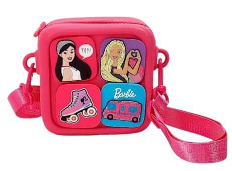 Kids Cute EVA Barbie|Kuromi Silicone Sling Bag Crossbody Bag Shoulder Sling & Hand Bag Coin Purse Cute Tote Wallet Girl Messenger For Girls The Perfect Gifts For Every Barbie|Kuromi Fan-image-38