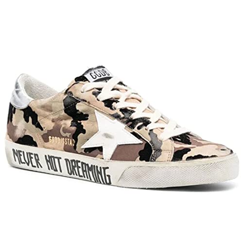 Golden Goose Super-Star Camou Flock Upper Leather Star Laminated Heel Signature Foxing Womens Distressed Sneakers2