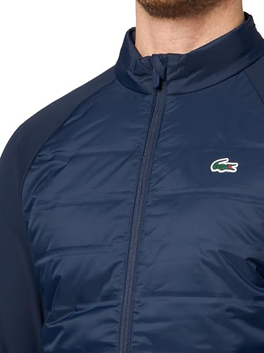 Lacoste Men's Sport High Neck Quilted Golf Jacket3