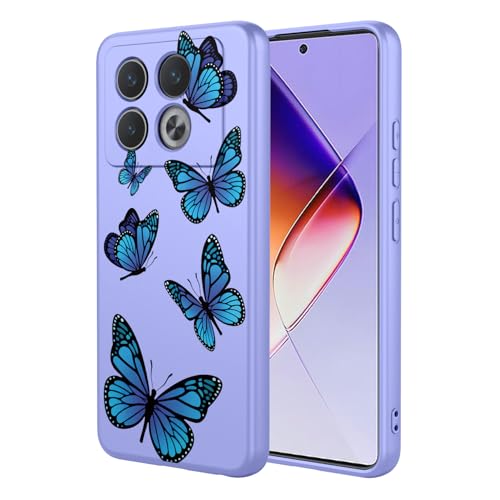 Coque souple Infinix Note 40 Pro 4G X6850 design papillon violet élégant