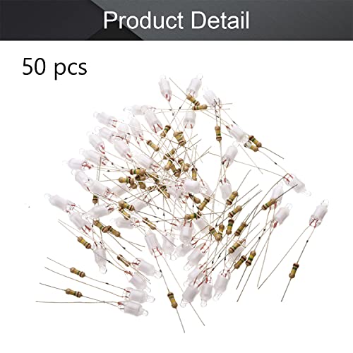 Image of Othmro 50Pcs AC 220V LED Bulbs F5 5x13mm Bright Green Light Neon Light Bulbs Durable Indicator Lamps W 150K Resistor Bright Neon Lamps for Coffee Pot Fans Rice Cookers Science Experiments