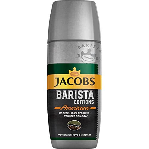 jacobs barista editions americano instant coffee with ground from 100% fine ground arabic beans 90g