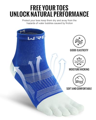3 Pairs Cotton Toe Socks for Men Women High Performance Breathable Five Finger Socks for Hiking Running2