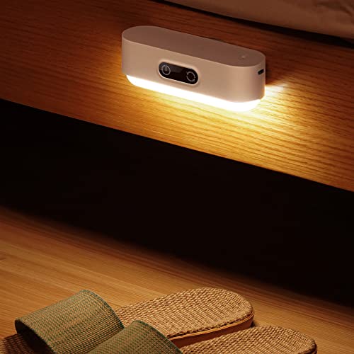 Touch Control LED s Dimmable, Motion Sensor&Dusk to Dawn Light, 1200mA Portable Rechargeable Wall Lamp, Stick Anywhere with No Tools, Perfect for Bedroom Nightstand Nursery Breastfeed