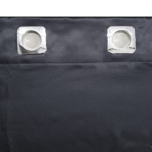 Cortina Para Janela De Cozinha 2,00x1,20 Tecido Liso Preto