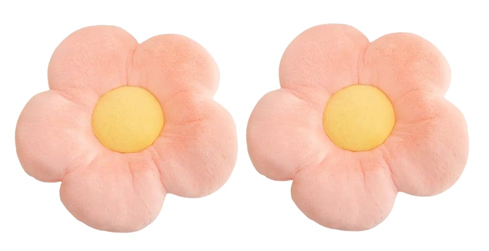 AVSHUB Flower Soft Toy 5 Leaves Velvet for Soft & Decorative for Kids Room Living Room (Set of 2) (Size 35 Cm) (Pink) (B0CTSPXH4M) Amazon Price History, Amazon Price Tracker