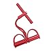 NFEGSIYA Pedal Zugseil 4 Rohrwiderstandsbänder Latex Pedal Elastische Zugseile Seile Übungserie Ruderer Bauch Home Gym Sport Yoga Equipment Pilates Workout (Color : Red)